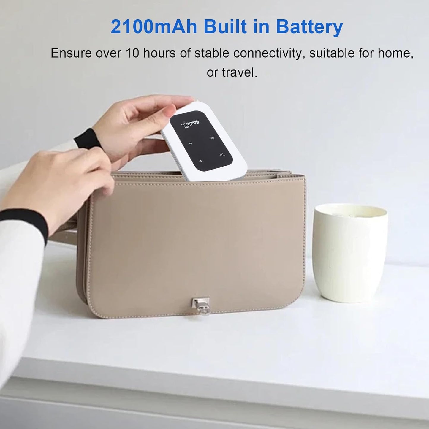 Portátil 4G/5G Wifi Hotspot Device de 300 Mbps
