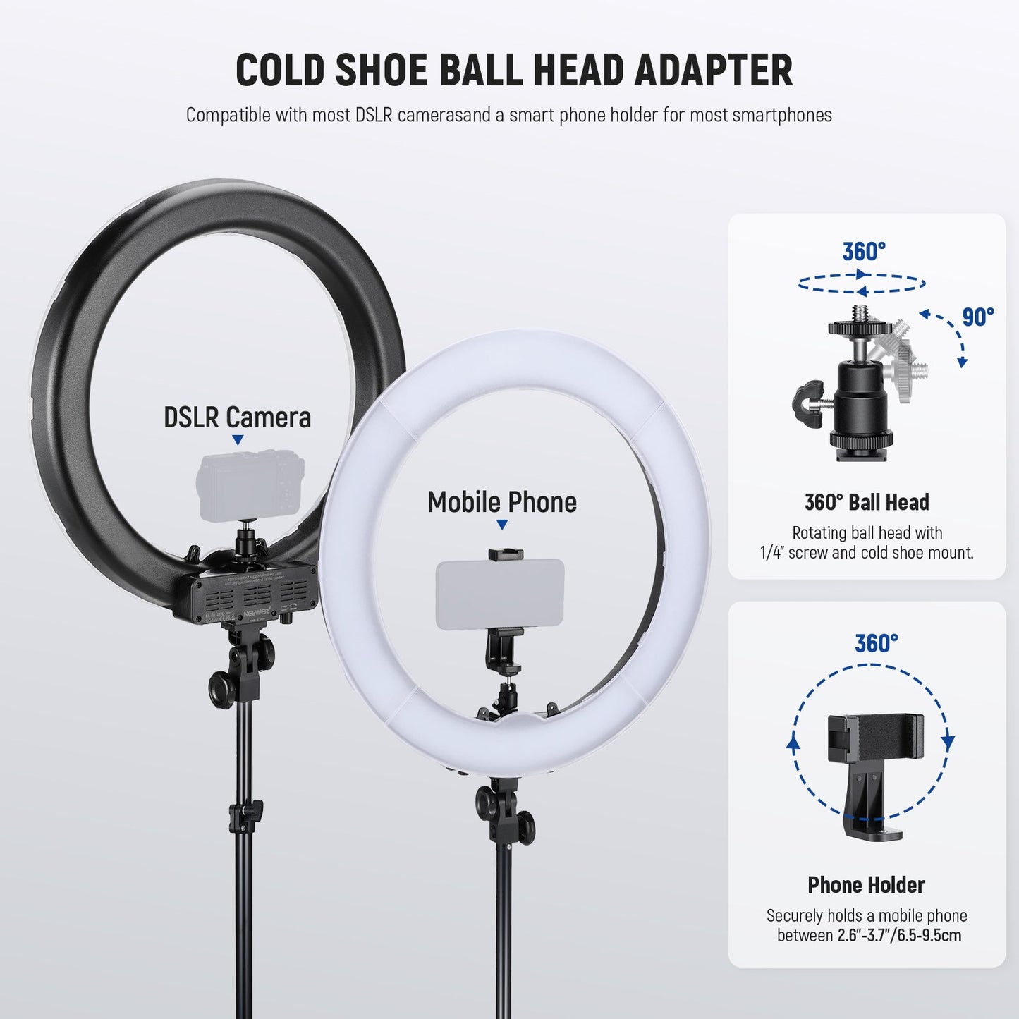 NEEWER RL-18 New Version 18 Inch LED Ring Light