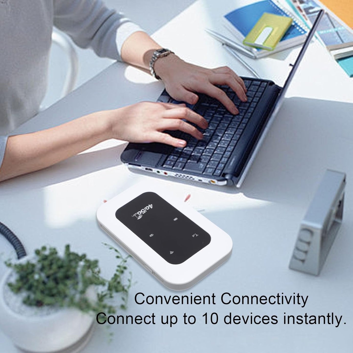 Portátil 4G/5G Wifi Hotspot Device de 300 Mbps